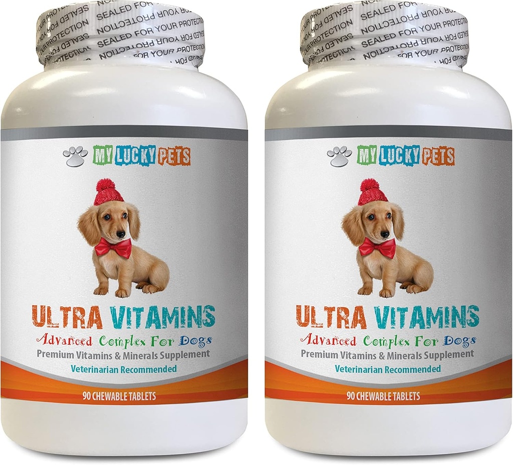 k9 Power Immune Dog - Dog Ultra Vitamins - Veterinarian Recommended - Immune Support - Hair Skin Eyes and Bones Support - Dog Vitamin Chews - 2 Bottles (180 Treats)