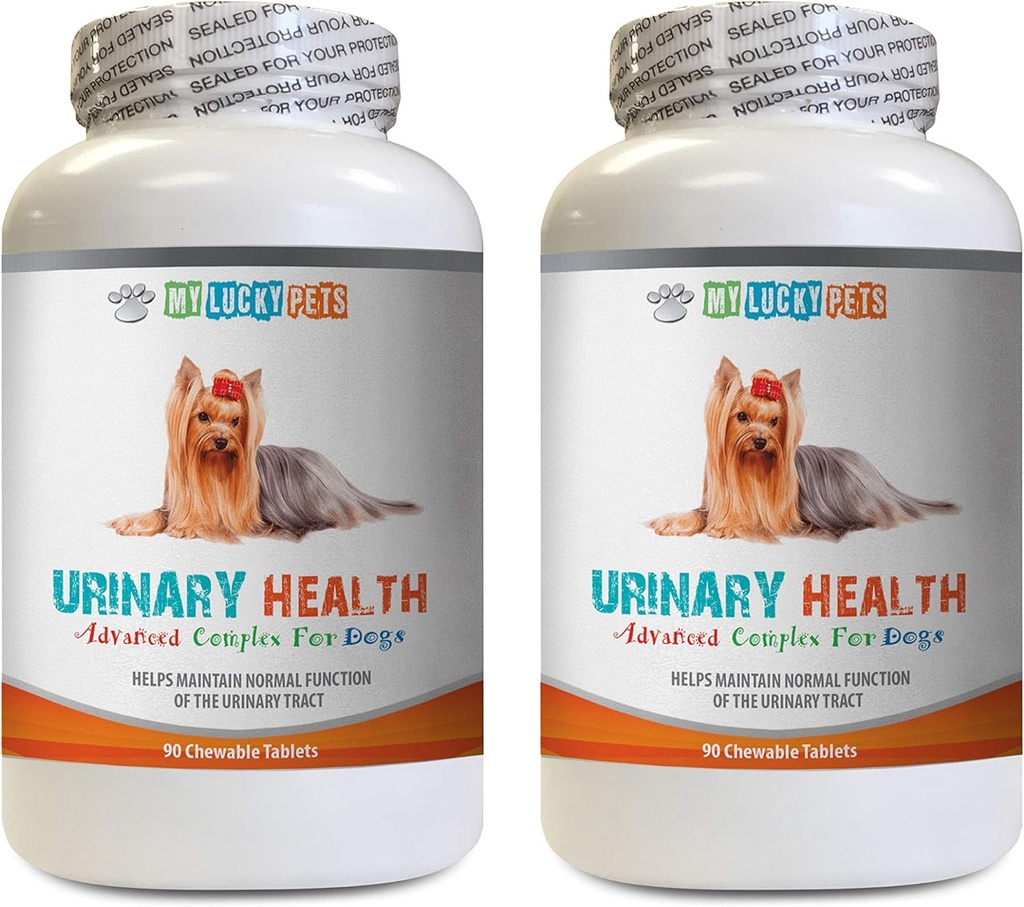 Dog Bladder Pills - Dog Urinary Health Formula - Helps with Incontinence and Bladder Issues - Immune Boost - Dog Urinary Health - 2 Bottles (180 Treats)