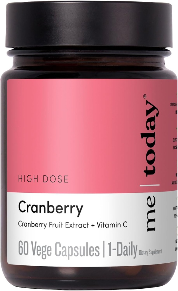 me today Cranberry 30,000mg with Vitamin C – Urinary Tract Health Support, Immune Boost, Vegan Supplement– High Potency Cranberry Pills for Women and Men, 60 Servings