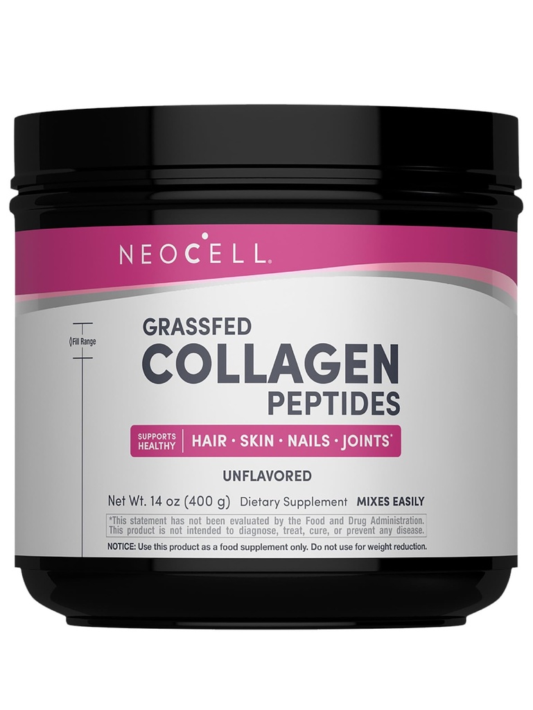 NeoCell Super Collagen Peptides Unflavored Powder Dietary Supplement, 400g