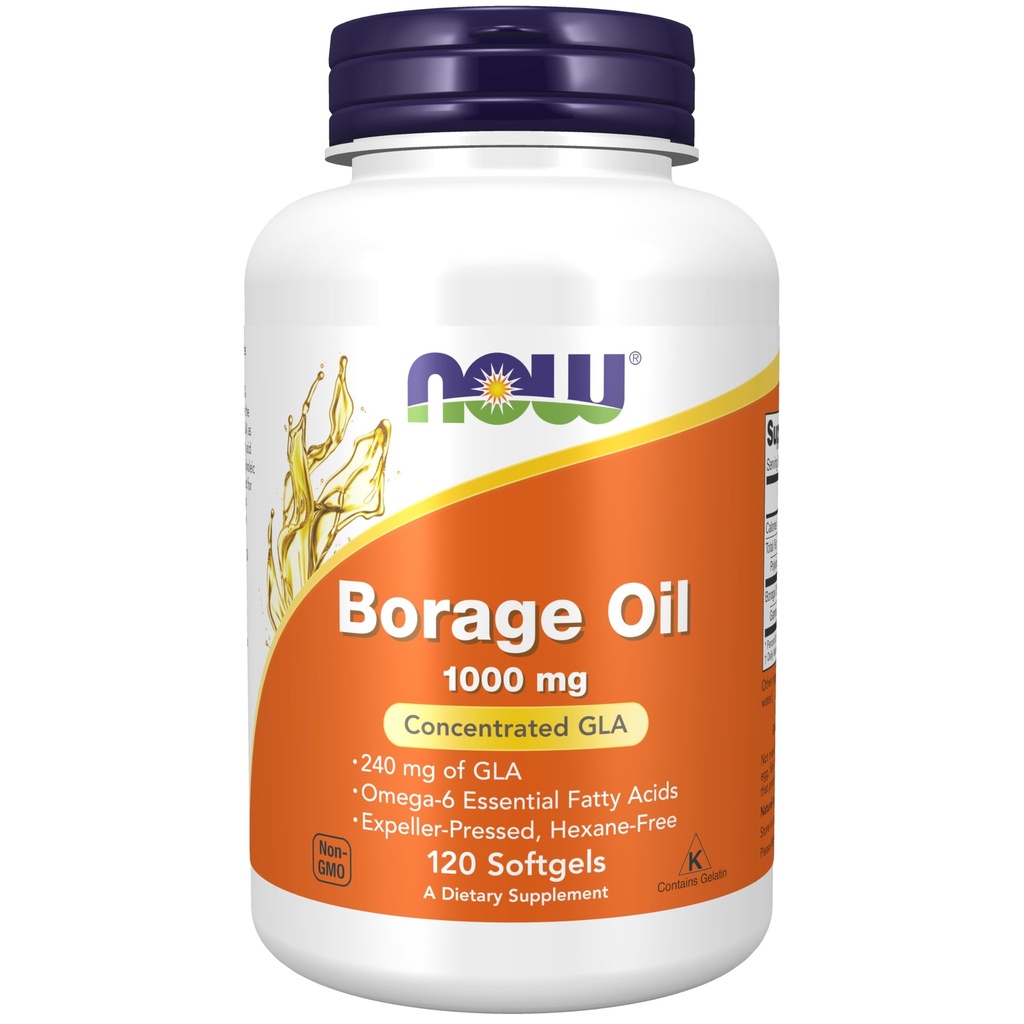 Now Foods Borage Oil, 1000 Mg -120 Sgels