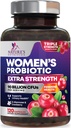 Probiotics for Women - Probiotic Blend 90 Billion CFU Per Serving - Women's Probiotic for Targeted Vaginal & Digestive Health Support - 16 Strains, Cranberry, Prebiotics - Bottled USA - 120 Capsules