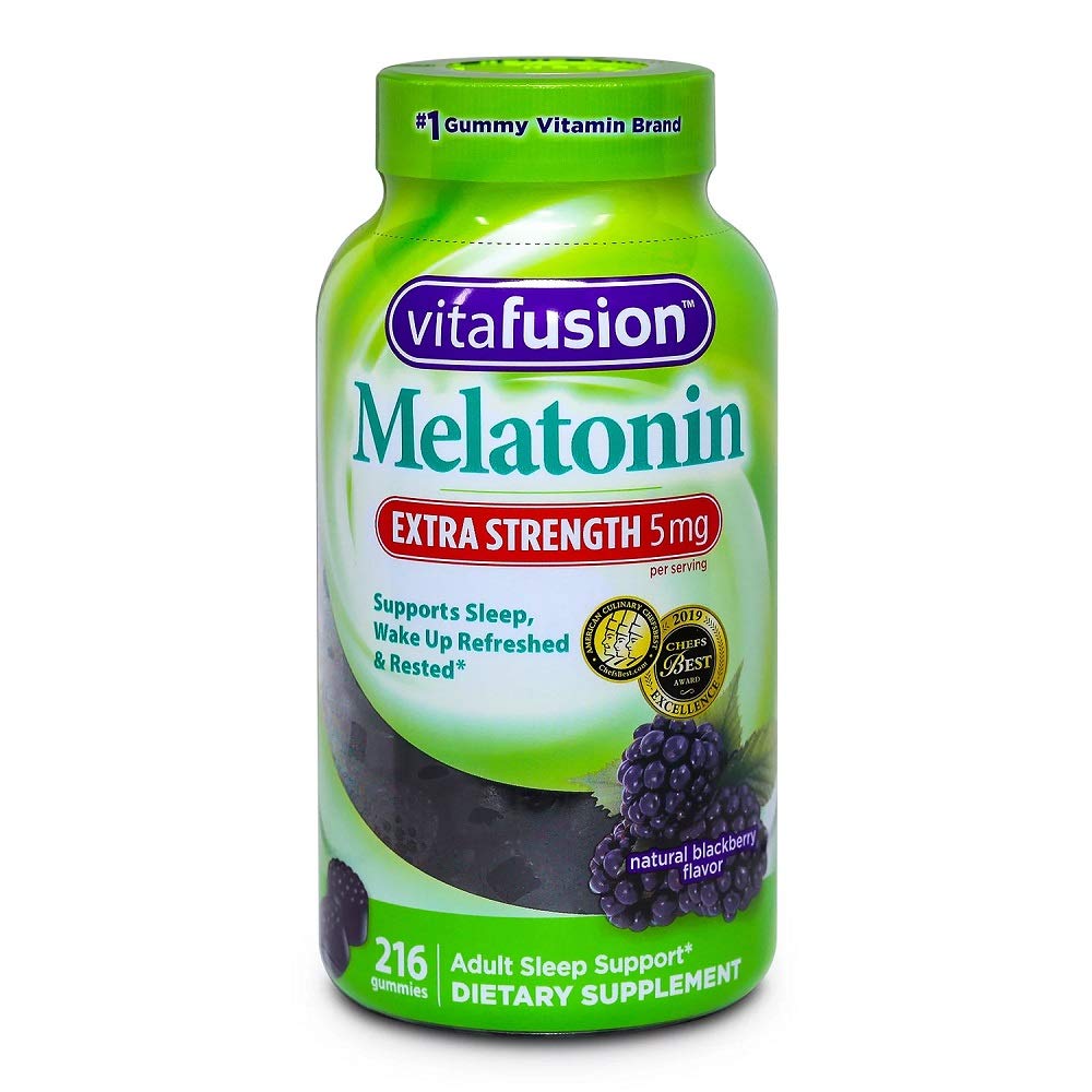 Vita Fusion Melatonin 5 Mg Gummies Dietary Supplement (Netcount 216 Gummies),, 216Count ()