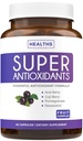 Super Antioxidants Supplement for Women & Men - High Potency Herbal & Fruit Blend with Acai, Goji, Pomegranate, Elderberry & Resveratrol for Skin Care & Immune Support - Vegan & Non-GMO - 60 Capsules