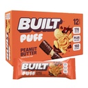 Built Bar, Puff Protein Bars, Peanut Butter Puff, 17g Protein Snacks, On-The-Go Bars, Only 150 Calories, 6g Sugar, Collagen, Gluten Free, 12 Count