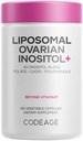 Codeage Liposomal Ovarian Inositol+ Supplement - Myo-Inositol & D-Chiro-Inositol 40:1 Blend, Folate 5-MTHF, CoQ10, Pomegranate & Wild Blueberry, Liposomal Delivery, Non-GMO, Gluten-Free - 120 Capsules