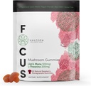 Halceon Wellness Mushroom Gummies - Lion's Mane Mushroom and L-Theanine Supplement for Brain Health - Nootropic Mushroom Supplement - Non-GMO Vegan Lion Mane Mushroom Gummies for Focus - 60 Count