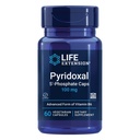 Life Extension Pyridoxal 5'-Phosphate Caps—Vitamin B6, 100 mg, Bioactive B6 for Cardiovascular, Kidney & Nerve Health—Gluten-Free, Non-GMO, Vegetarian—60 Vegetarian Capsules