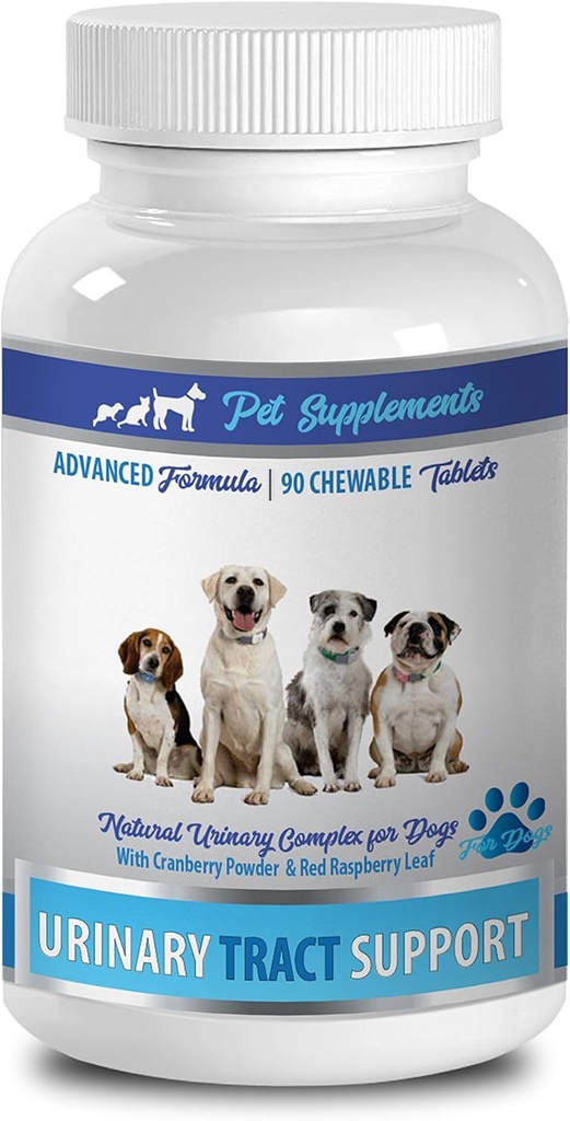 urinary tract and kidney support for dogs - DOG URINARY TRACT SUPPORT - NATURAL CRANBERRY SOLUTION - BLADDER HEALTH - VET RECOMMENDED - uva ursi for dogs - 1 Bottle (90 Treats)