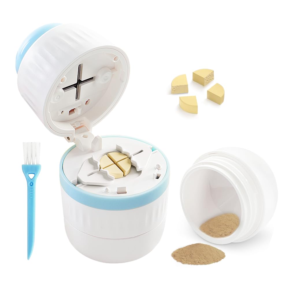 Pill Cutter Splitter for Small and Tiny Pills with Stainless Steel Blade for Cutting Small or Large Pills in Half or Quarter Suitable for Cuting Vitamins, Tablets