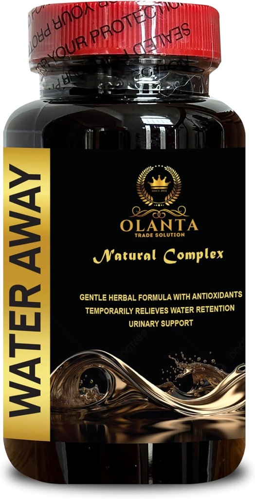 Natural Water Away Pills - Water Retention Pills - Water Pills Vitamins, Water Pills Water Retention, diuretics for Water Retention, Water Pills Vitamins, Fast Acting Bloating Relief - 1 Bottle