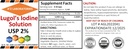 1x16 OZ Organic Lugol's Iodine and Potassium Iodide 2% Solution 3000 mcg -Liquid Supplement Drops for Thyroid Support for Women & Men, Metabolism Health, Detox Boost -16 Fl Oz /Ships Today!