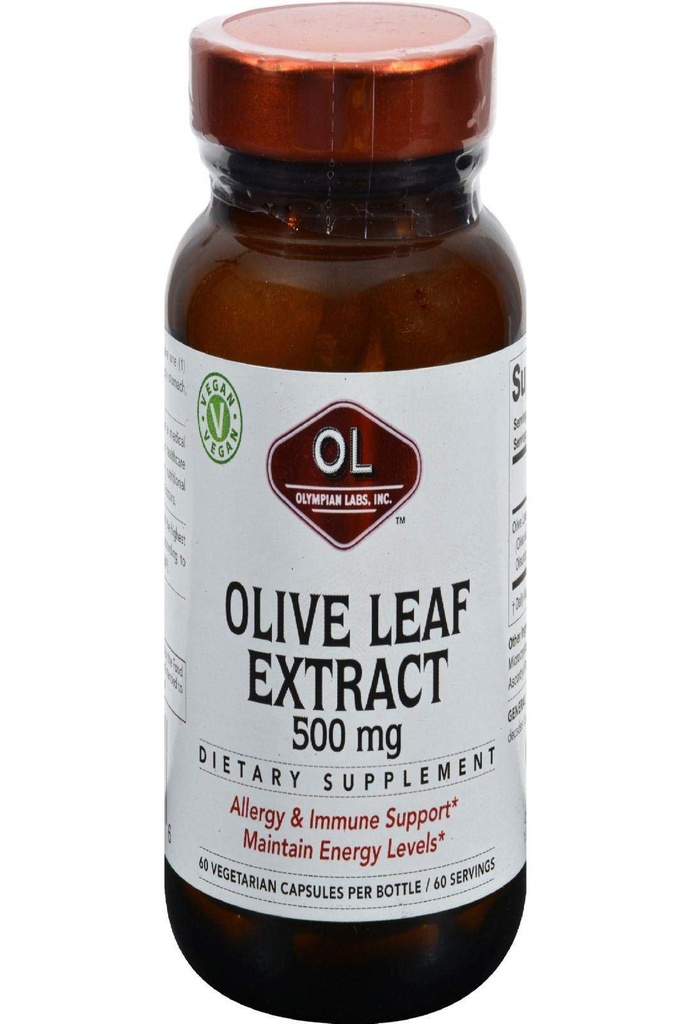 Olympian Labs Olive Leaf Extract, 500mg 60 Capsule