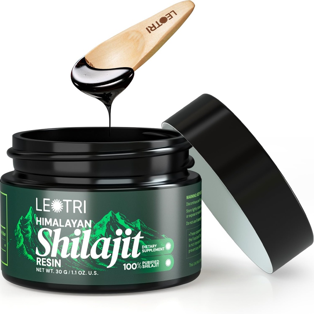 Shilajit Resin Pure Himalayan Organic: Authentic Fulvic Acid with Trace Minerals - Natural Himalayans Shilajit Resin for Men and Women's Energy Immune Support (Blackish-Brown)
