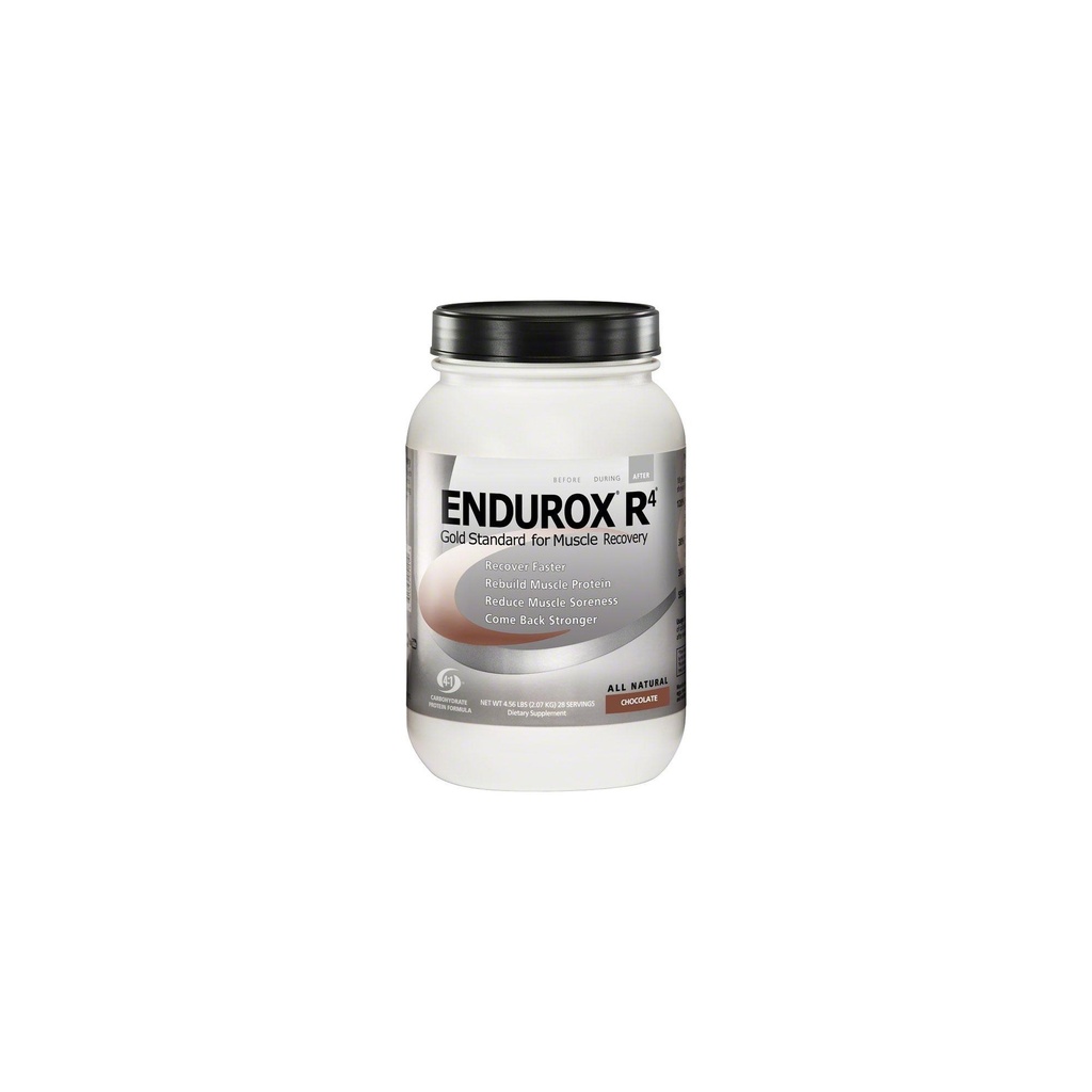 Endurox R4 by PacificHealh - All Natural Post Workout Recovery Drink Mix with Protein + Carbs & Electrolytes - for Faster Recovery, Reduced Soreness & Muscle Rebuilding - 28 Servings (Chocolate)