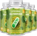 800 MG Liposomal Sulforaphane, Powerful Dual-Delivery for Maximum Absorption & Potency, Full-Spectrum Broccoli Extract, Antioxidant & Liver Supplement, 240 Softgels