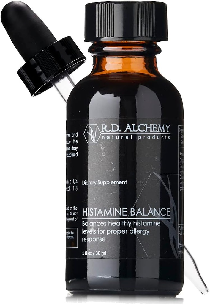 RD Alchemy - 100% Natural & Organic Histamine Balance Extract to Balance Healthy Histamine Levels for Proper Allergy Response - Eye Irritation, Runny Nose, Coughing or Congestion