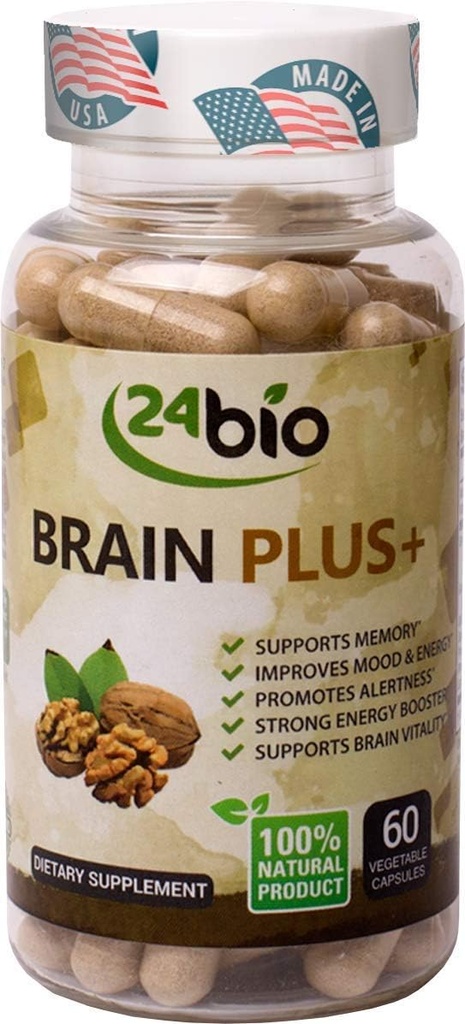 Nutrigold Ginkgo Biloba Gold - 90 vegan capsules [120 mg] | Standardized to 24% ginkgoflavonglycosides, Tan Capsule