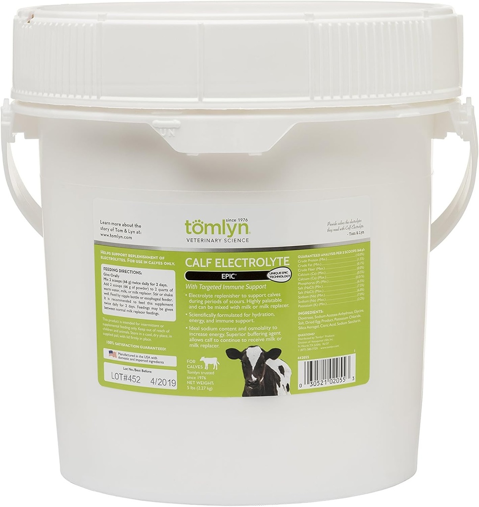 Tomlyn Epic Calf Electrolyte Supplement, 5 Lb