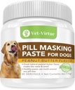 Pill Masking Paste for Dogs, Peanut Butter Flavor - Perfect Pet Medicine Treats to Hide Pills, Medication & Capsules, with Natural Ingredients & Packed with Flavor Dogs Love