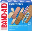 Band-Aid Brand Adhesive Bandage Family Variety Pack in Assorted Sizes Featuring Water Block Flex, Flexible Fabric, Skin-Flex, Tough Strips & Pixar Character Bandages, 110 ct