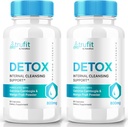 (2 Pack) TRUFlT Detox Pills, TRUFlT Keto Capsules - Advanced Formula to Support Internal Cleansing, TRU-FlT Keto ACV Supplement, Keto Vitamins, TRUFlT Keto Nutrition, TRU FlT Powder (120 Capsules)