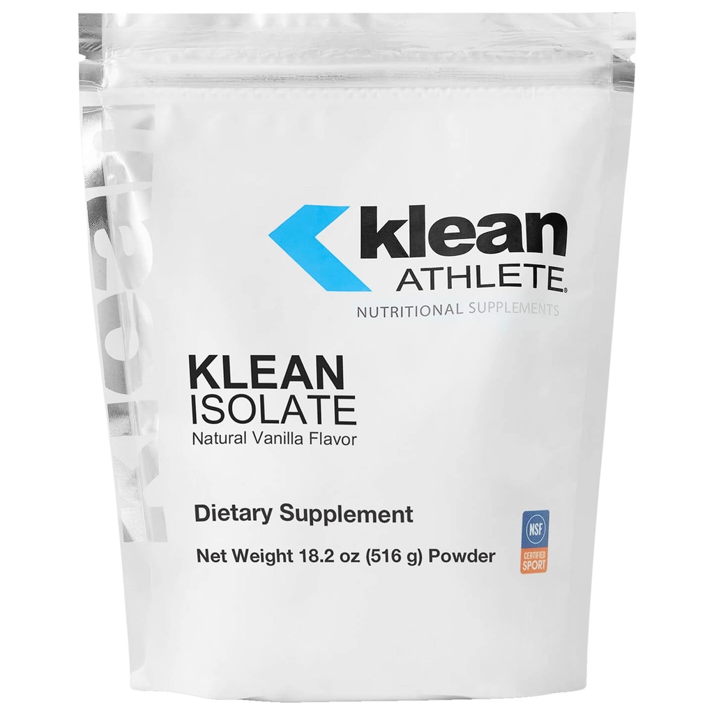 Klean Athlete Klean Isolate, Natural Vanilla Flavor, 20 Servings