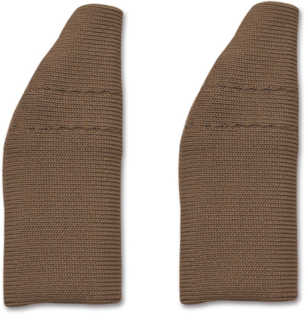Hearing Aid Covers Protect Hearing Amplifiers from Sweat, Dirt and Moisture, Fits Hearing Instruments 1.4” to 1.6” (Brown, L)