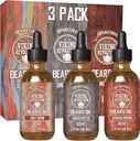 Viking Revolution Beard Oil for Men 3 Pack - Natural Mens Beard Oil Variety Set 2 - Sandalwood, Unscented and Bay Rum Scents - Beard Conditioning and Moisturizing for a Healthy Beard (3 Pack, 1oz)