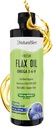 NaturalSlim Flaxseed Oil Liquid Fresh Taste Flax Oil Organic Cold Pressed & High in Omega 3 6 9 Fatty Acid Flax Seed Supplement for Healthy Cells, Hair, Skin, & Nails - Fresh Taste 16 fl. Oz.
