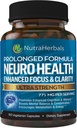 Brain Booster Supplement -90 Day Supply- Nootropics Mental Clarity, Memory & Focus. Scientifically Formulated for Prolonged Performance - DMAE, Bacopa Monnieri, Rhodiola Rosea.