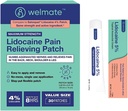 WELMATE Ultimate Pain Relief Duo: 4% Lidocaine Numbing Patch (30 Ct) & 5% Lidocaine Cream (1 Oz)