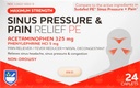 Rite Aid Sinus Pressure and Pain Reliever PE, Non-Drowsy - 24 Tablets | Sinus Relief | Pain Relief | Nasal Decongestant | Cold Medicine for Adults | Allergy Medication | Allergy Relief | Mucus Relief