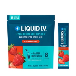 Liquid I.V.® Hydration Multiplier - Strawberry | Electrolyte Powder Drink Mix | 1 Pack (16 Servings)