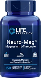 Life Extension Neuro-Mag Magnesium L-Threonate, 150 Vegetarian Capsules
