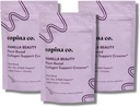 Copina Co. Vanilla Beauty Vegan Collagen Booster Creamer - Plant Based Collagen Support Smoothie Drink Vegan Creamy Blend | Vanilla Flavor | 3 Bags - 25 Servings per Bag