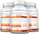 Approved Science Ashwagandha 1500mg with Bioperine® and Ginger- Boost Mood & Energy - 60 Vegan Friendly Capsules (3 Bottles)