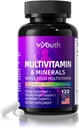 Multivitamin for Women and Man, Serving 13 Essential Vitamins, 9 Minerals, Ashwagandha and Choline, Helping to Boost Immunity, Maintain Vitality and Improving Skin Health, 120 Capsules