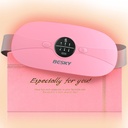 Besky Heating Pad for Period Cramps, Cordless Menstrual Heating Pad, Heating Pads with 3 Heat Levels and 3 Massage Modes, for Back or Period Pain Relief, Best Gifts for Her, Women and Girl (Pink)