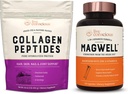 Live Conscious Collagen Peptides & MagWell Magnesium Zinc & Vitamin D3 | Hair, Skin, Nail, and Joint Support + Bone & Heart Health, Immune System Support