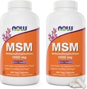 Now MSM 1000mg, 400 Veg Capsules (Pack of 2) Methyl-Sulphonyl-Methane, Made in USA, Sulfur Supplement, Non-GMO, Vegan/Vegetarian Friendly