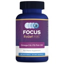 Focus Relief Plus Formula for Dry Eyes (90 ct. 30 Day Supply) Omega 3 Supplemen for Dry Eyes - Dry Eye Relief Supplement -Omega 3 Fish Oil for Dry Eyes