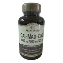 Windmill Calcium, Magnesium and Zinc Tablets 100 Tablets (Pack of 4)