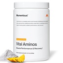 Momentous Vital Aminos Powder Supplement, BCAA & EAA, Tropical Punch