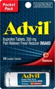 Advil Vial 10 Tablets (Pack of 3)
