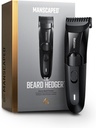 MANSCAPED® The Beard Hedger® Premium Men's Beard Trimmer, 20 Length Adjustable Blade Wheel, Stainless Steel T-Blade for Precision Facial Hair Trimming, Cordless Waterproof Wet/Dry Clipper
