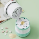 Pill Cutter 1/3, Pill Splitter with Stainless Steel Blade for Cutting Small Pills or Large Pills in one Third, Suitable for Cuting Vitamins, Tablets (1-3 Green)