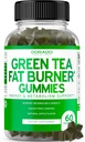 Green Tea Fat Burner Weight Loss Gummies (60 Count) Fat Burner Women - Appetite Suppressant Weight Loss Supplement for Men & Women with Apple Flavored - Third Party Tested - USA Made