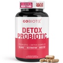 GOBIOTIX Detox Probiotic Supplement for Digestive Health - Milk Thistle, Turmeric, and Dandelion Root, Enzymes for Gut Health - 50 Billion CFU - 60 Capsules