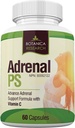 Adrenal Fatigue Support Supplement with Premium Rhodiola Rosea Herb Extract, L-Tyrosine, Panax Ginseng, Holy Basil - PS Cortisol Gland Complex for Health Insufficiency Calm Energy Response